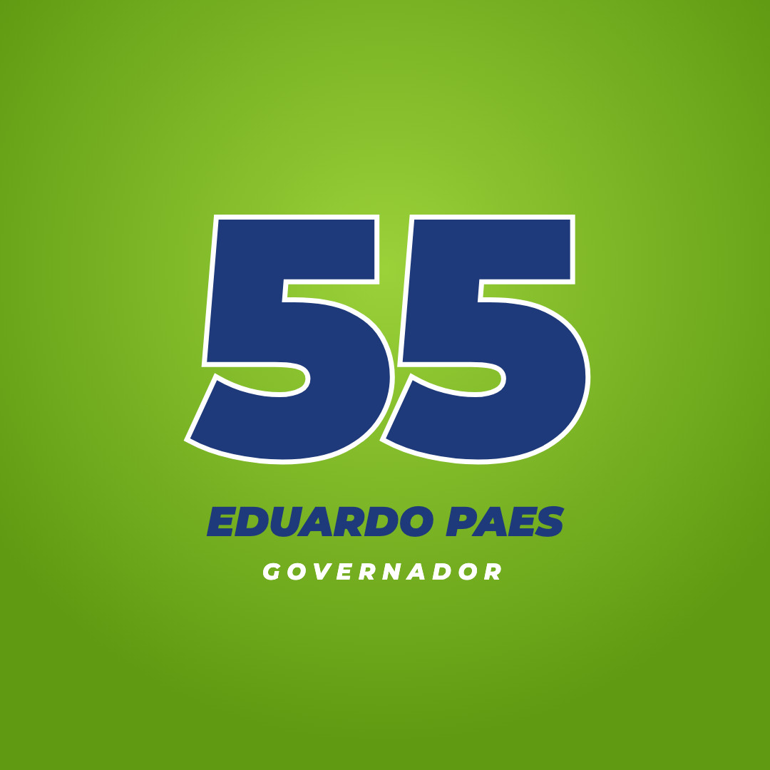 55 grande no fundo verde, Eduardo Paes governador
